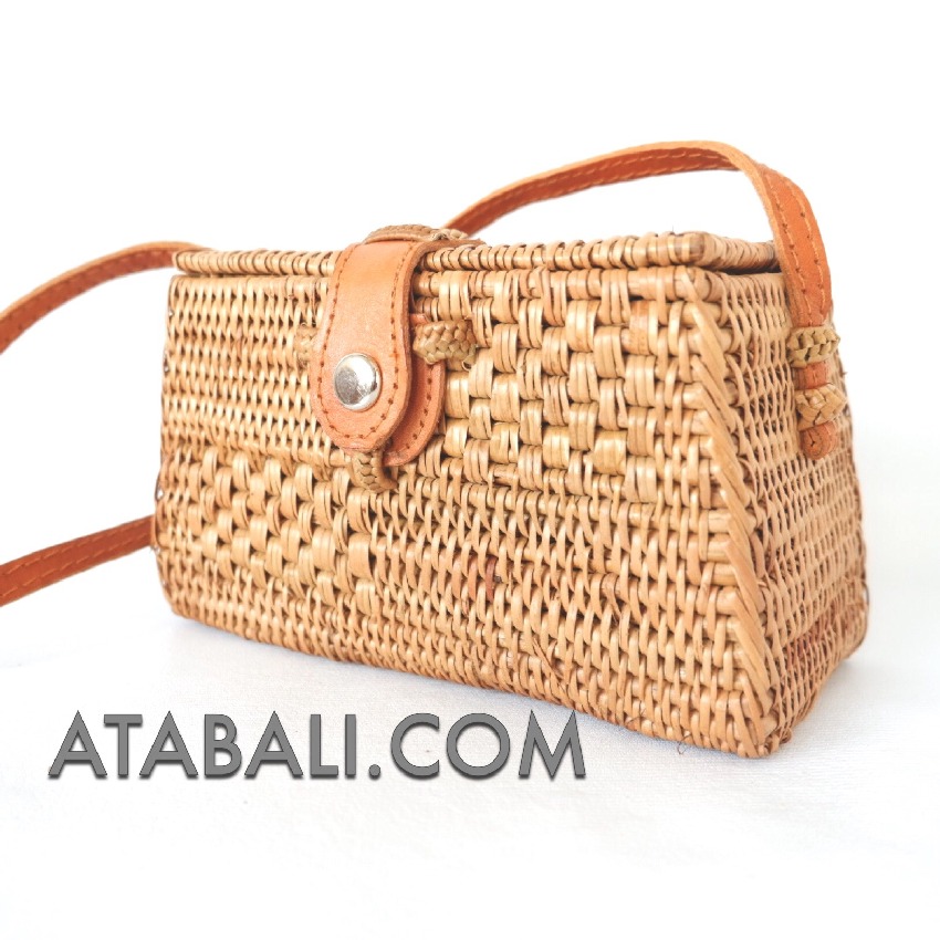 rattan sling bag